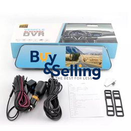 Touch Screen Dual lens Mirror Dash Cam H.264 Rear View Mirror 1080P